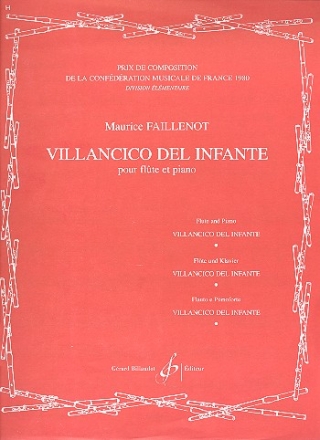 Villancico del infante pour flte et piano