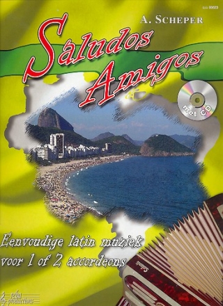 Saludos Amigos (+CD) fr 1-2 Akkordeons Partitur und Stimme