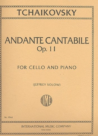 Andante cantabile op.11 for cello and piano