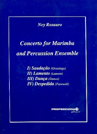 Concerto for marimba and percussion-ensemble score