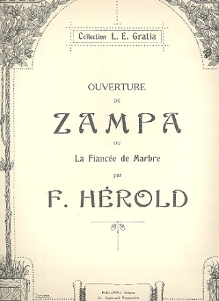 Ouverture de Zampa pour piano  4 mains partition