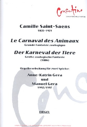 Le Carneval des Animaux fr Orgel zu 4 Hnden
