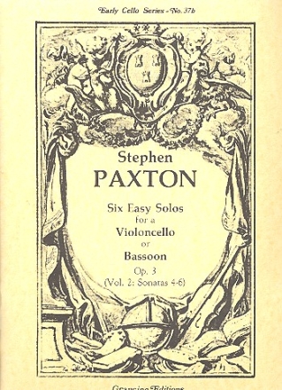 6 easy Solos op.3 vol.2 (nos.4-6) for violoncello (bassoon) and bc