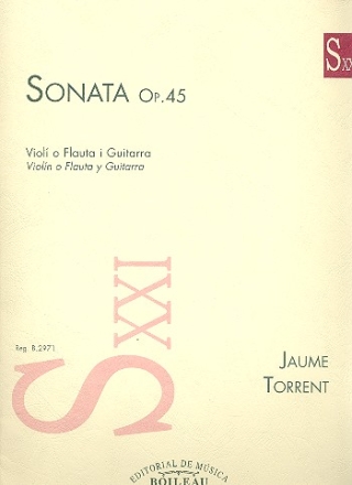 Sonate op.45 fr Flte (Violine) und Gitarre Partitur und Stimme