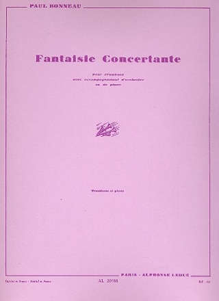 Fantaisie concertante pour trombone et orchestre pour trombone et piano