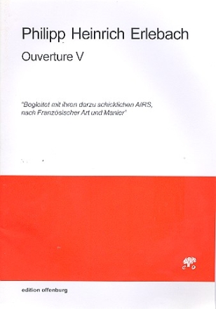 Ouvertre Nr.5  fr 6 Instrumente Partitur und Stimmen