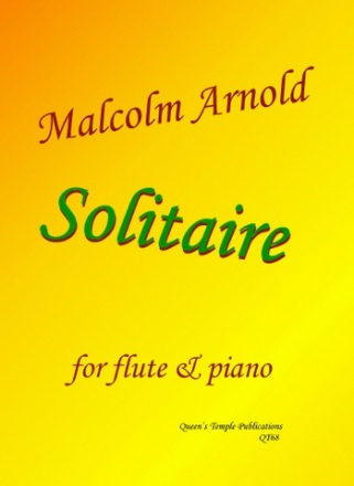 Solitaire for flute and piano Partitur und Stimme