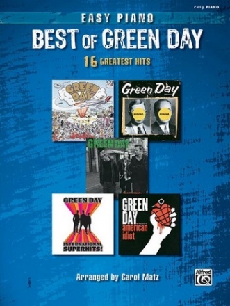Best of Green Day - 16 greatest hits for easy piano Songbook