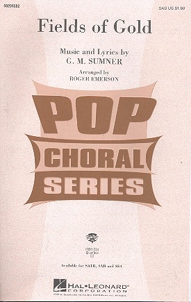 Fields of Gold for  mixed chorus (SAB) choral score