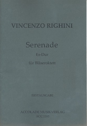 Serenade Es-Dur fr 2 Oboen, 2 Klarinetten, 2 Hrner und 2 Fagotte Partitur und Stimmen