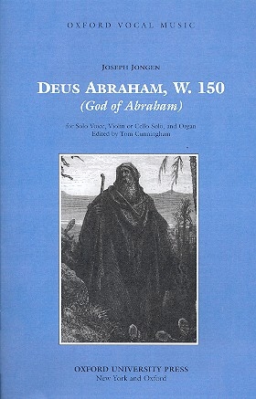 Deus Abraham for voice, violin (cello) and organ score (lat/en)