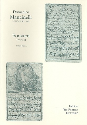 Sonaten op.3 Band 1 (Nr.1-3) fr 2 Altblockflten Spielpartitur