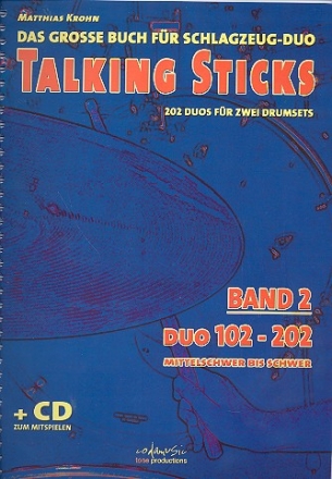 Talking Sticks Band 2 (+CD) (dt) fr 2 Schlagzeuge Spielpartitur