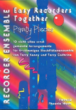 Party Pieces 10  Stcke fe 4 Blockflten ( Ensemble ) Partitur und Stimmen