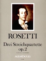 3 Quartette op.2 fr Streichquartett Partitur und Stimmen