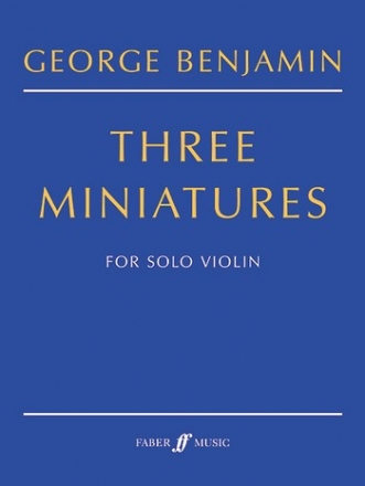 3 Miniatures for solo violin