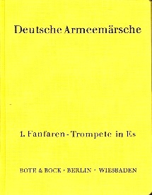 Deutsche Armeemrsche (Auswahl aus Band 1 und Band 2) fr Blasorchester Fanfaren-Trompete 1 in Es
