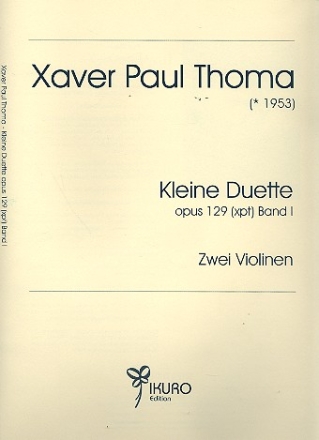 Kleine Duette op.129 Band 1 fr 2 Violinen Spielpartitur