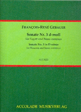 Sonate d-Moll Nr.3 fr Fagott und Bc
