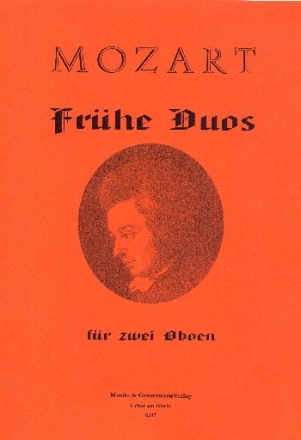 Frhe Duette fr 2 Oboen Spielpartitur