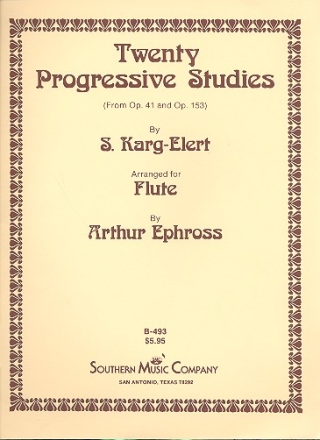 20 progressive studies for Flute 20 progressive studies op.41,153: for flute