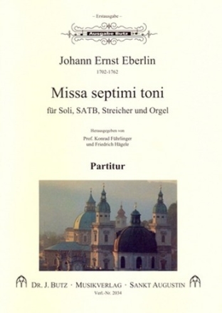 Missa septimi toni fr Soli, gem Chor, Streicher und Orgel Partitur