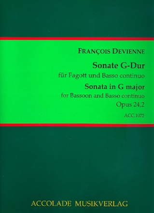 Sonate G-Dur op.24,2 fr Fagott und Bc