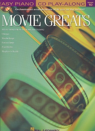 Movie Greats (+CD): for easy piano (vocal/guitar) Easy piano playalong vol.10