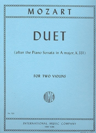 Duett KV331 fr 2 Violinen  