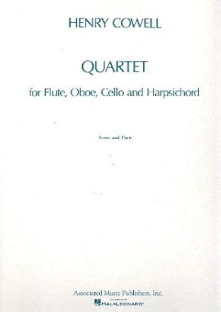 Quartet for flute, oboe, cello and harpsichord score and parts