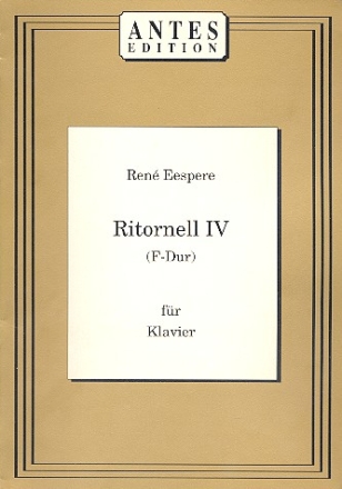 Ritonell F-Dur Nr.4 fr Klavier