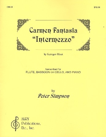 Intermezzo from Carmen for flute, bassoon (cello) and piano parts