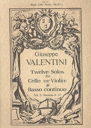 12 Solos vol.2 (nos.4-6) for cello (violin) and bc