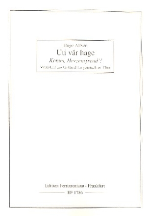 Uti var hage fr gem Chor a cappella Partitur (schwed/dt)