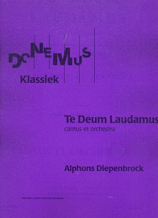 Te Deum laudamus fr Doppelchor und Orchester Partitur
