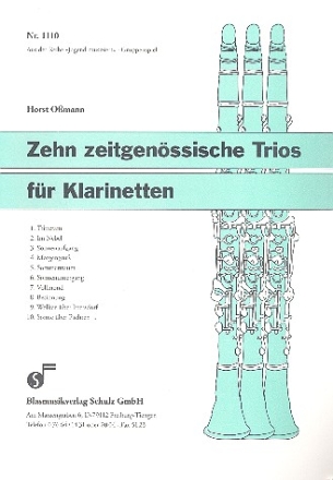 10 zeitgenssische Trios fr 3 Klarinetten 3 Spielpartituren