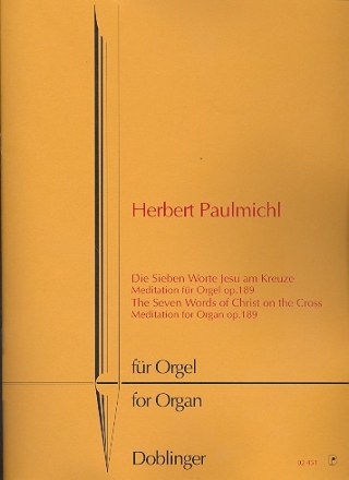 Die 7 Worte Jesu am Kreuze op.189 fr Orgel