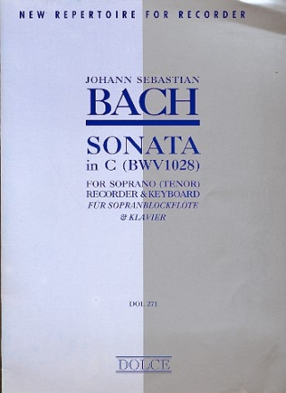 Sonate C-Dur BVW1028 fr Sopranblockflte und Klavier