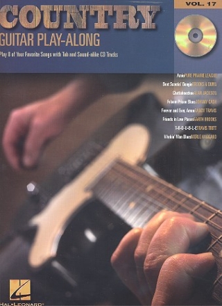 Country (+CD): guitar-play-along vol.17 play 8 of your favorite songs with tablature and sound-alike CD tracks