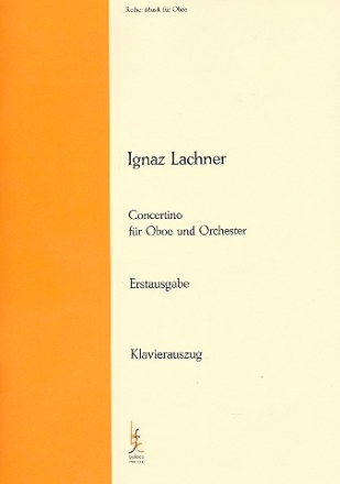 Concertino B-Dur  fr Oboe und Orchester fr Oboe und Klavier
