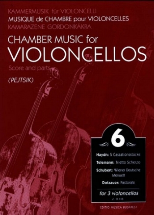 Chamber Music for Violoncellos vol.6 for 3 violoncellos score and parts