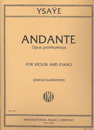 Andante op.posth. for violin and piano