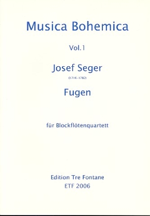 Fugen fr 4 Blockflten (SATB) Partitur und Stimmen