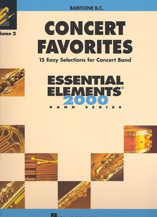 Concert Favorites vol.2 for concert band baritone bass clef