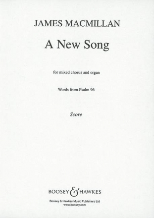 A New Song fr gemischter Chor (SATB) und Orgel Chorpartitur