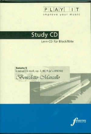 Sonate e-Moll Nr.5 op.2,5 fr Blockflte und Bc Playalong-CD