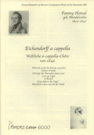 Eichendorff a cappella Weltliche a cappella Chre von 1846 fr gem Chor
