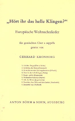 Hrt Ihr das helle Klingen fr gem Chor a cappella Partitur