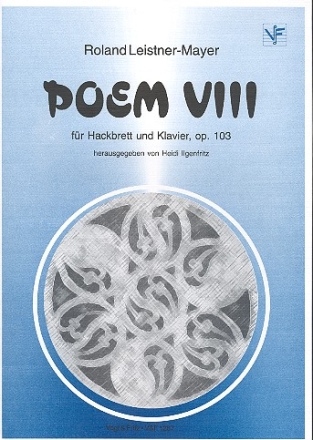Poem VIII op103 fr Hackbrett und Klavier Partitur und Stimme