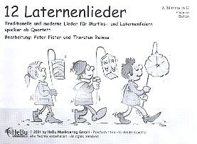 12 Laternenlieder fr 4-stimmiges Blserensemble, 3. Stimme in C (Posaune, Bariton im Baschlssel)